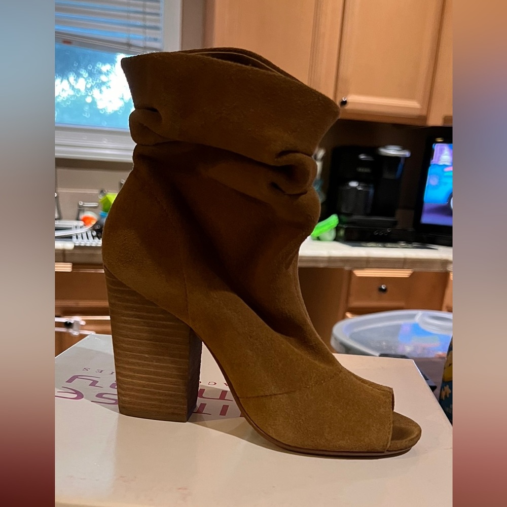 Tan booties